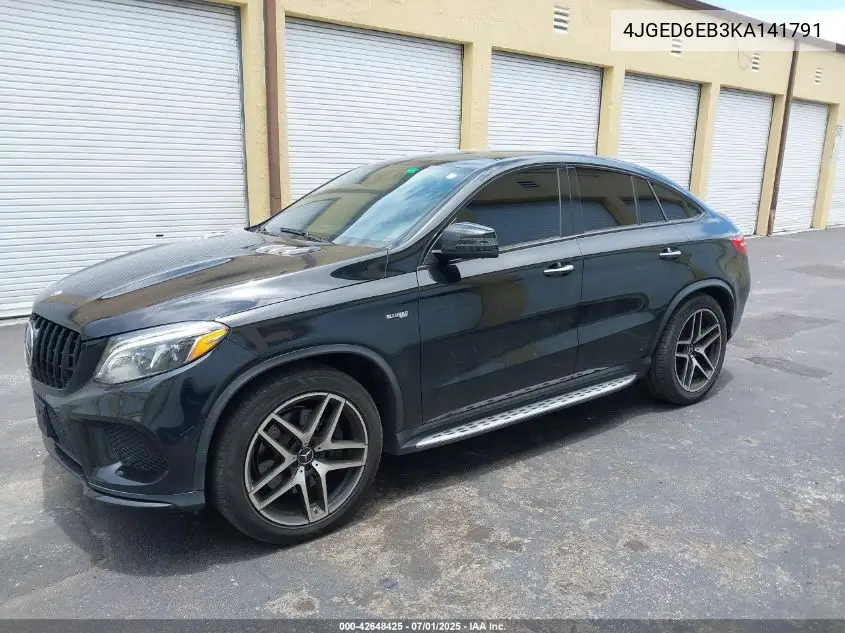 2019 Mercedes-Benz Amg Gle 43 Coupe 4Matic VIN: 4JGED6EB3KA141791 Lot: 42648425