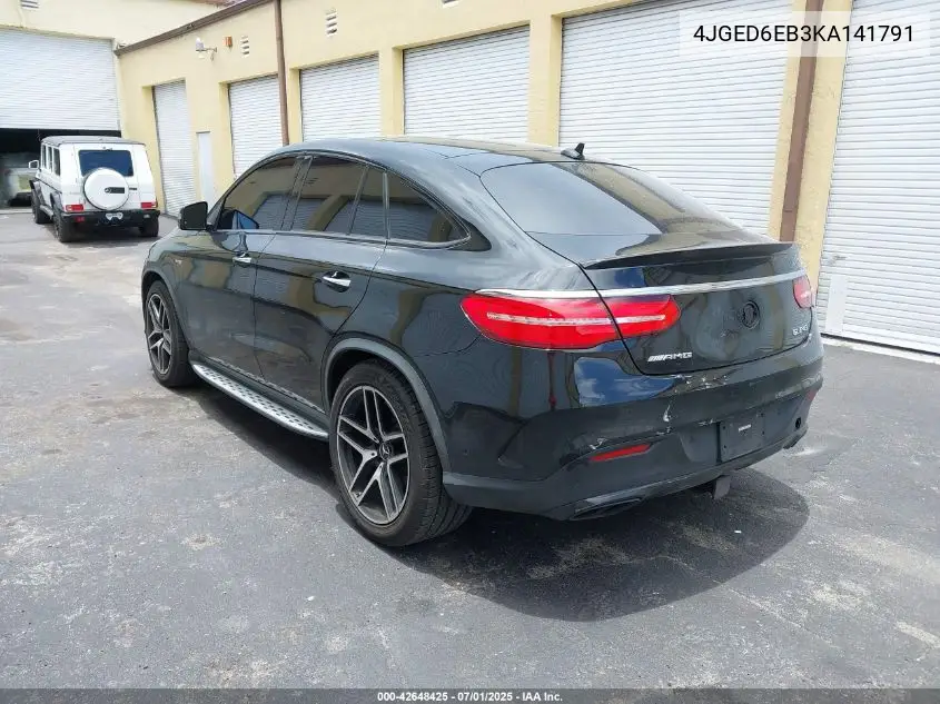 2019 Mercedes-Benz Amg Gle 43 Coupe 4Matic VIN: 4JGED6EB3KA141791 Lot: 42648425