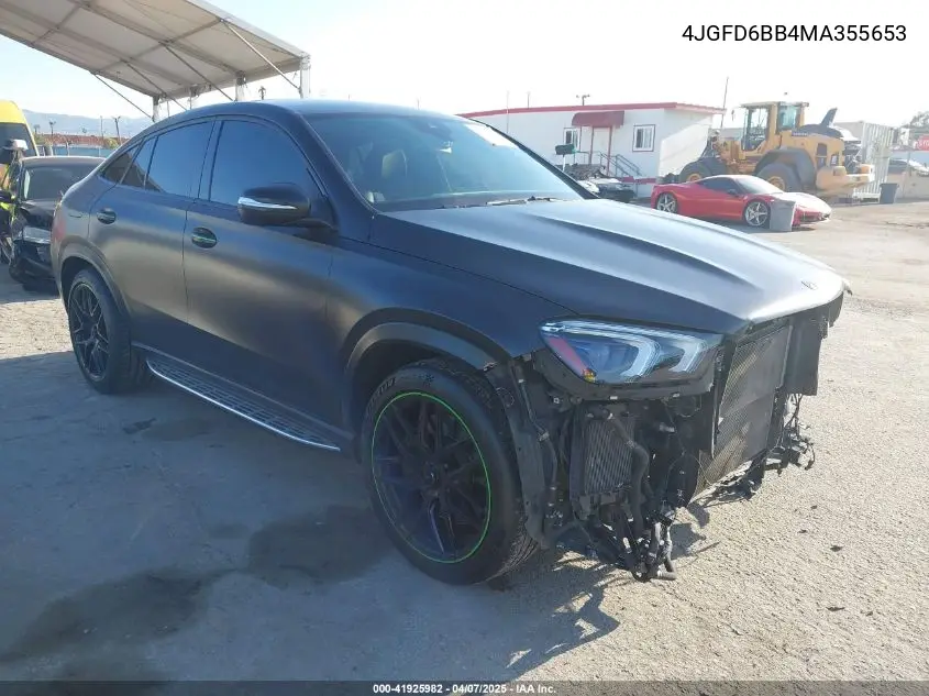 2021 Mercedes-Benz Amg Gle 53 Coupe 4Matic VIN: 4JGFD6BB4MA355653 Lot: 41925982