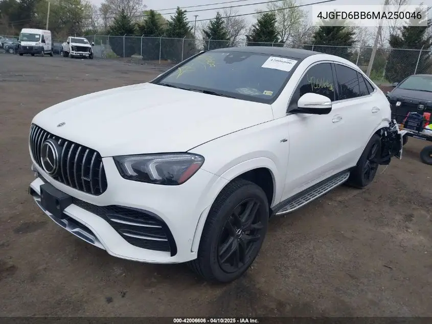 2021 Mercedes-Benz Amg Gle 53 Coupe 4Matic VIN: 4JGFD6BB6MA250046 Lot: 42006606