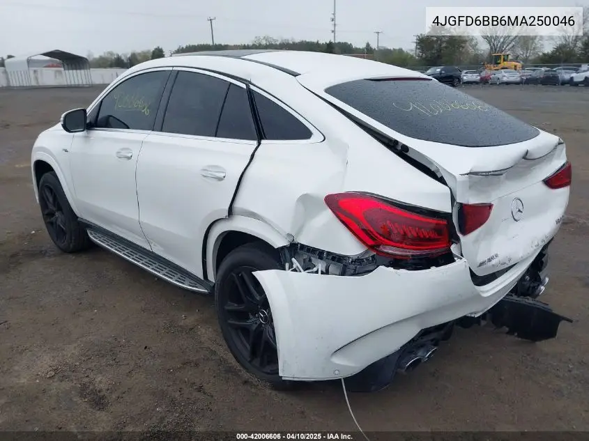 2021 Mercedes-Benz Amg Gle 53 Coupe 4Matic VIN: 4JGFD6BB6MA250046 Lot: 42006606