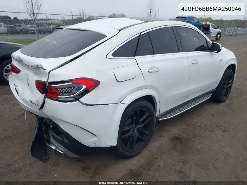 2021 Mercedes-Benz Amg Gle 53 Coupe 4Matic VIN: 4JGFD6BB6MA250046 Lot: 42006606