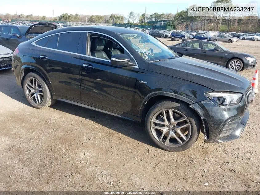 2021 Mercedes-Benz Amg Gle 53 Coupe 4Matic VIN: 4JGFD6BB8MA233247 Lot: 42069929