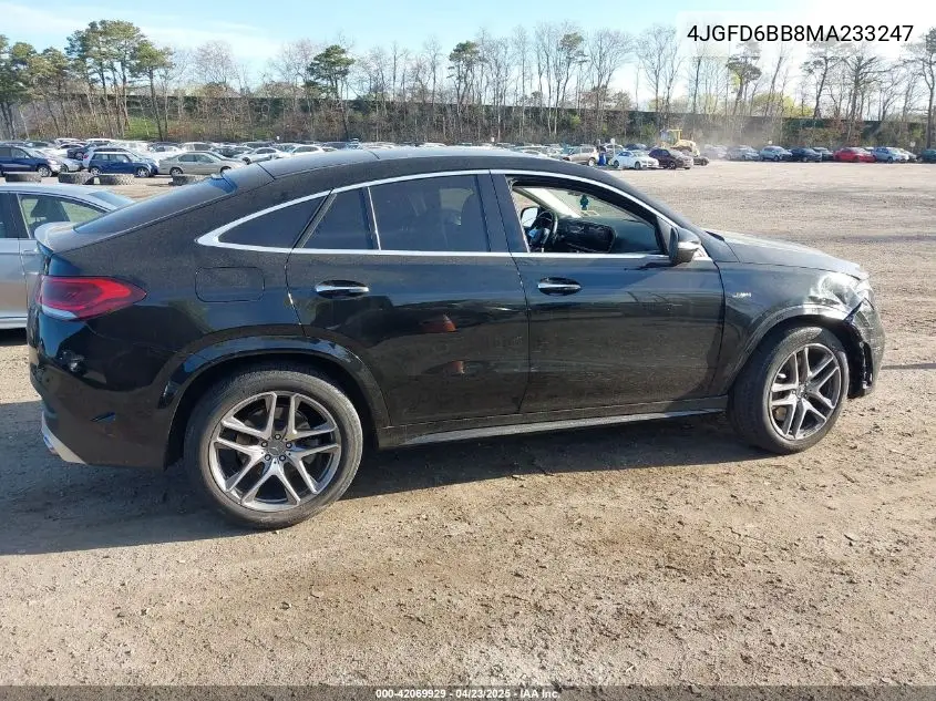 2021 Mercedes-Benz Amg Gle 53 Coupe 4Matic VIN: 4JGFD6BB8MA233247 Lot: 42069929
