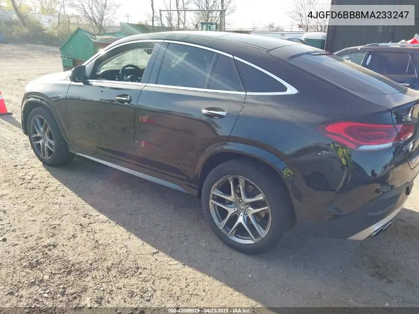 2021 Mercedes-Benz Amg Gle 53 Coupe 4Matic VIN: 4JGFD6BB8MA233247 Lot: 42069929
