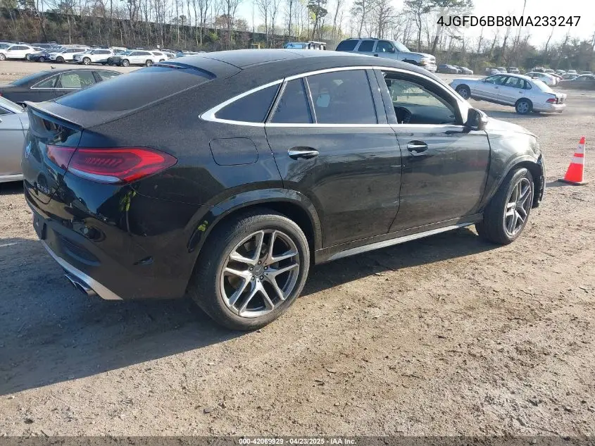 2021 Mercedes-Benz Amg Gle 53 Coupe 4Matic VIN: 4JGFD6BB8MA233247 Lot: 42069929