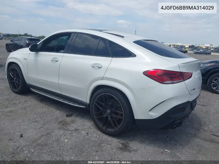 2021 Mercedes-Benz Amg Gle 53 Coupe 4Matic VIN: 4JGFD6BB9MA314029 Lot: 42101657