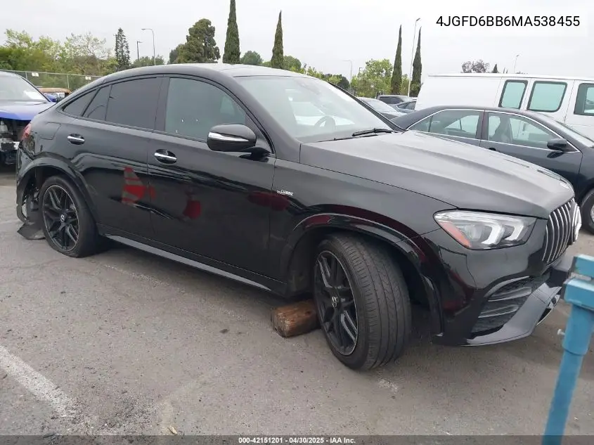 2021 Mercedes-Benz Amg Gle 53 Coupe 4Matic VIN: 4JGFD6BB6MA538455 Lot: 42151201