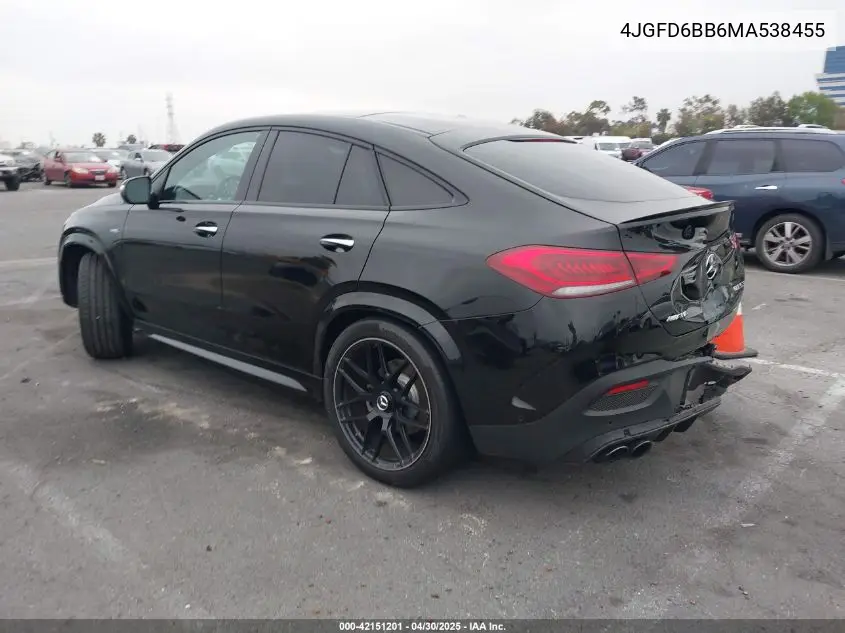 2021 Mercedes-Benz Amg Gle 53 Coupe 4Matic VIN: 4JGFD6BB6MA538455 Lot: 42151201