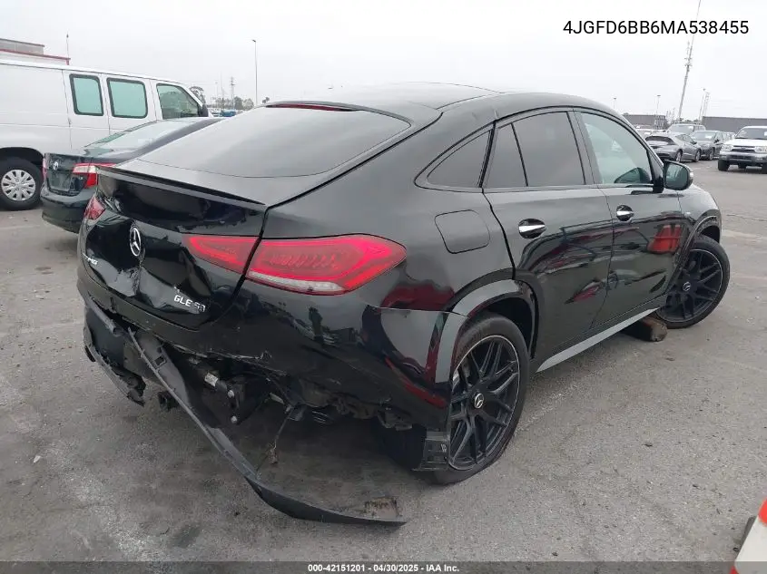 2021 Mercedes-Benz Amg Gle 53 Coupe 4Matic VIN: 4JGFD6BB6MA538455 Lot: 42151201