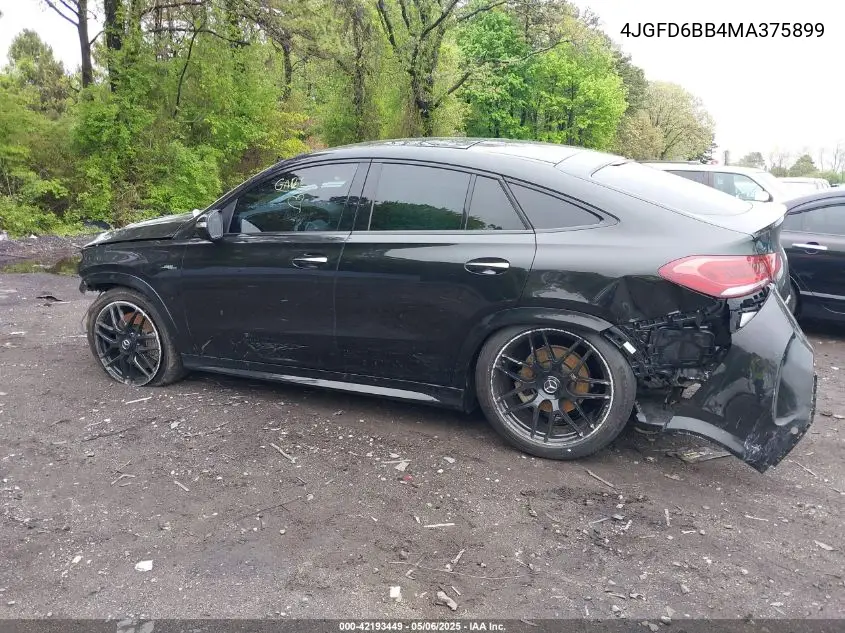 2021 Mercedes-Benz Amg Gle 53 Coupe 4Matic VIN: 4JGFD6BB4MA375899 Lot: 42193449