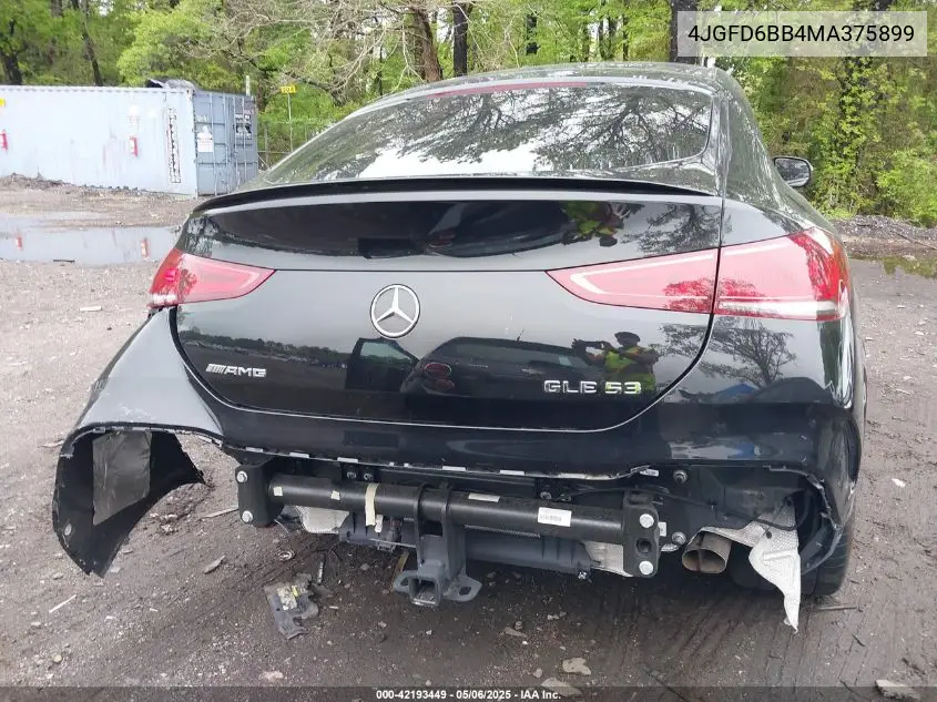 2021 Mercedes-Benz Amg Gle 53 Coupe 4Matic VIN: 4JGFD6BB4MA375899 Lot: 42193449