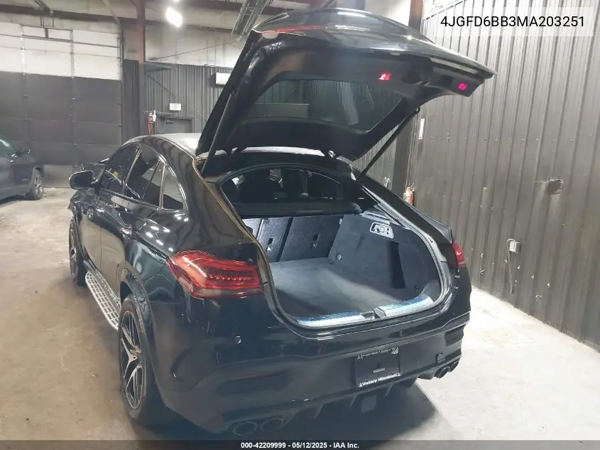 2021 Mercedes-Benz Amg Gle 53 Coupe 4Matic VIN: 4JGFD6BB3MA203251 Lot: 42209999