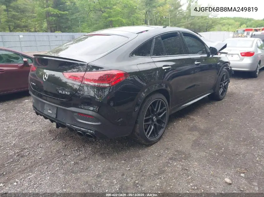 2021 Mercedes-Benz Amg Gle 53 Coupe 4Matic VIN: 4JGFD6BB8MA249819 Lot: 42213429