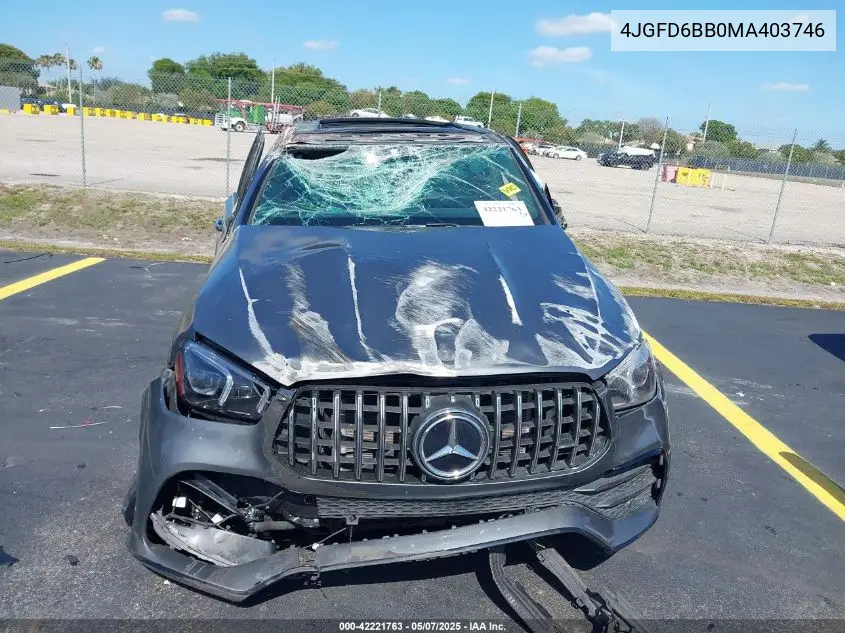 2021 Mercedes-Benz Amg Gle 53 Coupe 4Matic VIN: 4JGFD6BB0MA403746 Lot: 42221763