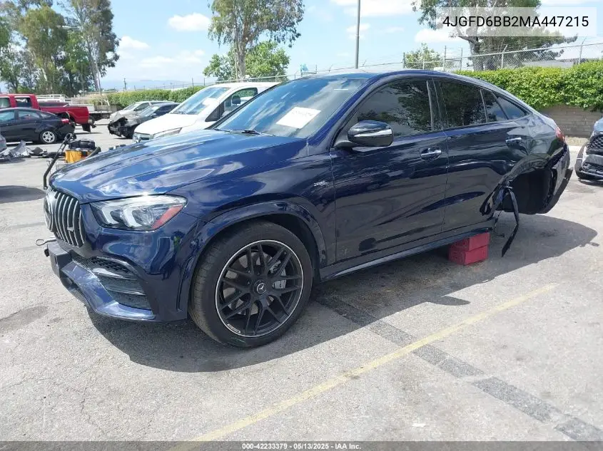 2021 Mercedes-Benz Amg Gle 53 Coupe 4Matic VIN: 4JGFD6BB2MA447215 Lot: 42233379