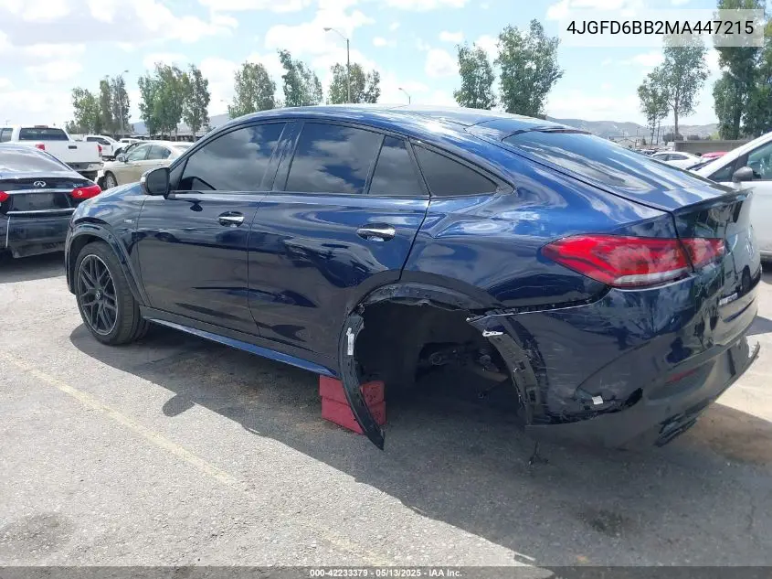 2021 Mercedes-Benz Amg Gle 53 Coupe 4Matic VIN: 4JGFD6BB2MA447215 Lot: 42233379
