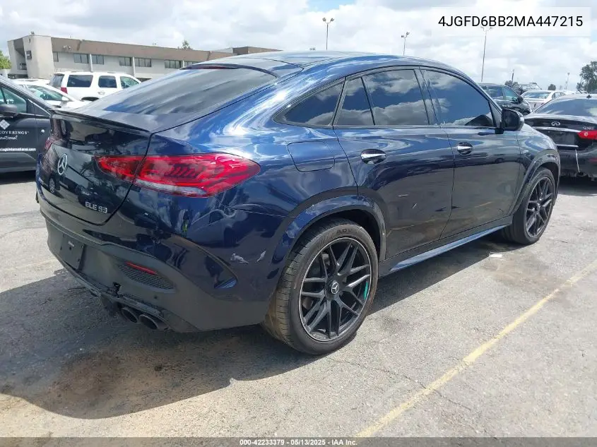 2021 Mercedes-Benz Amg Gle 53 Coupe 4Matic VIN: 4JGFD6BB2MA447215 Lot: 42233379