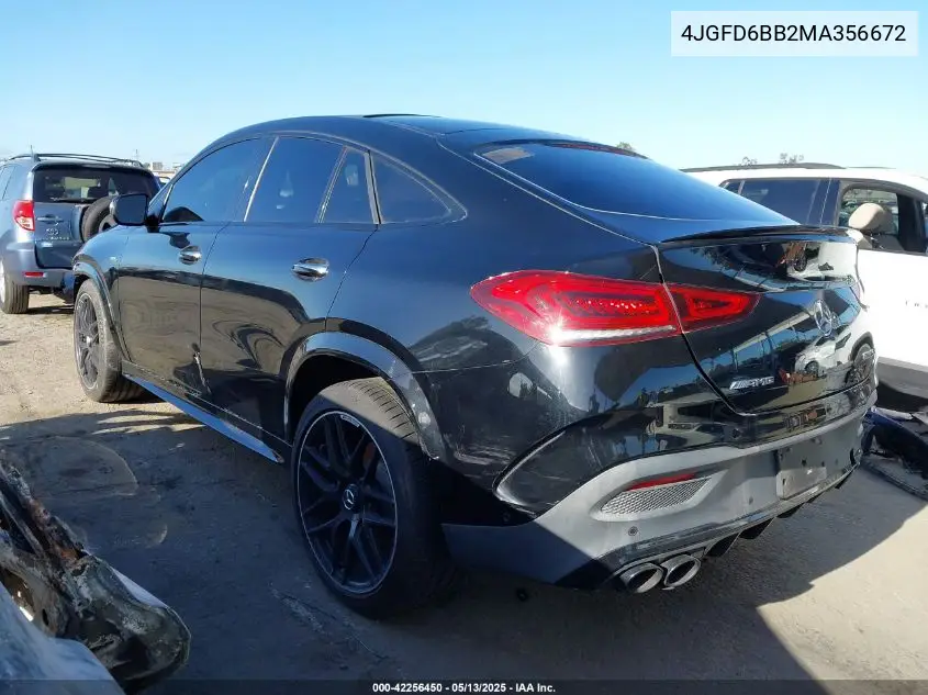 2021 Mercedes-Benz Amg Gle 53 Coupe 4Matic VIN: 4JGFD6BB2MA356672 Lot: 42256450