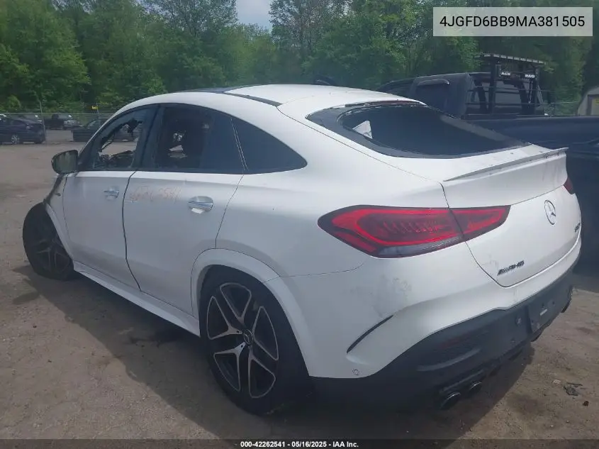 2021 Mercedes-Benz Amg Gle 53 Coupe 4Matic VIN: 4JGFD6BB9MA381505 Lot: 42262541