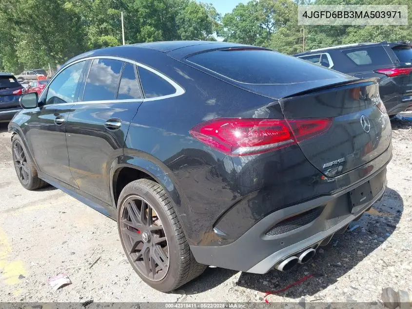 2021 Mercedes-Benz Amg Gle 53 Coupe 4Matic VIN: 4JGFD6BB3MA503971 Lot: 42318411
