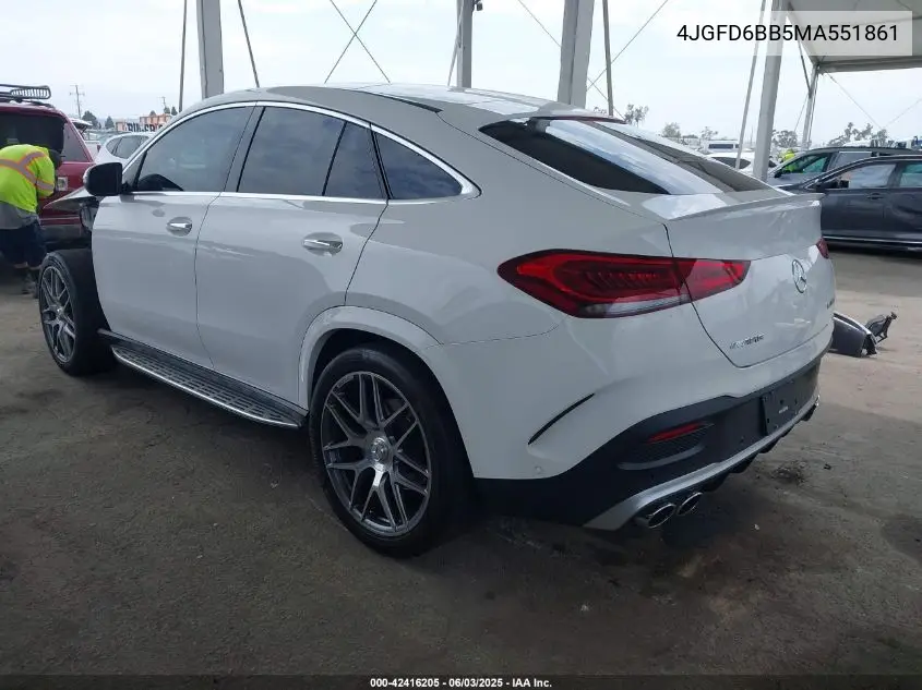 2021 Mercedes-Benz Amg Gle 53 Coupe 4Matic VIN: 4JGFD6BB5MA551861 Lot: 42416205