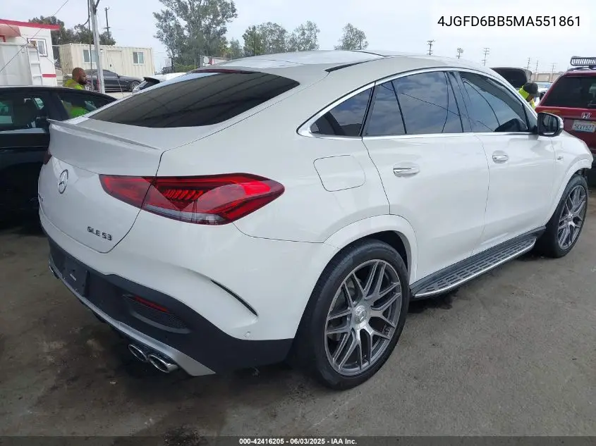 2021 Mercedes-Benz Amg Gle 53 Coupe 4Matic VIN: 4JGFD6BB5MA551861 Lot: 42416205