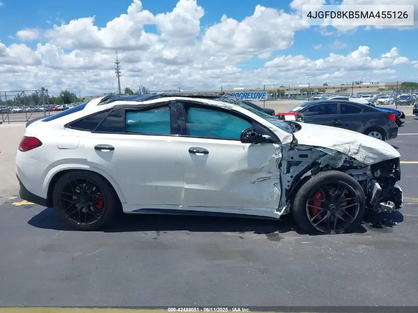 2021 Mercedes-Benz Amg Gle 63 Coupe S 4Matic VIN: 4JGFD8KB5MA455126 Lot: 42488051