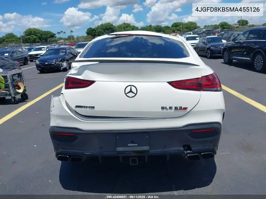 2021 Mercedes-Benz Amg Gle 63 Coupe S 4Matic VIN: 4JGFD8KB5MA455126 Lot: 42488051