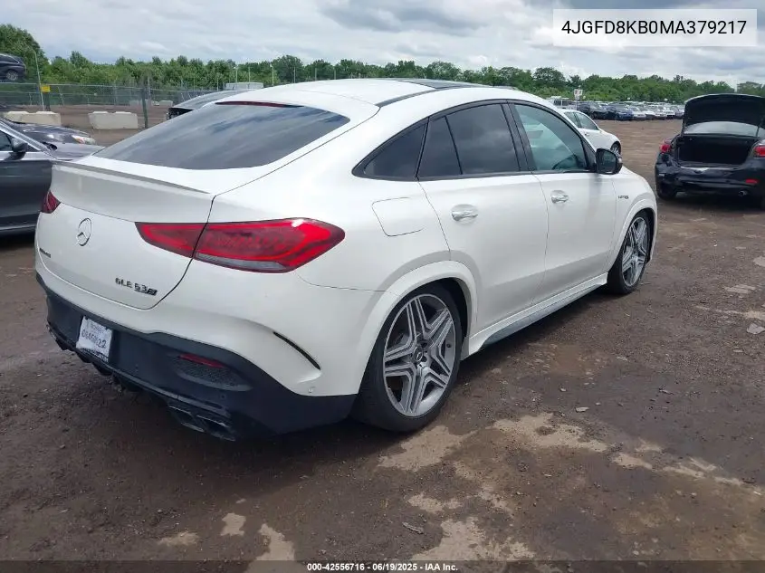 2021 Mercedes-Benz Amg Gle 63 Coupe S 4Matic VIN: 4JGFD8KB0MA379217 Lot: 42556716