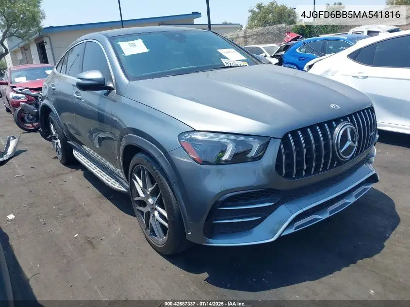 2021 Mercedes-Benz Amg Gle 53 Coupe 4Matic VIN: 4JGFD6BB5MA541816 Lot: 42687337