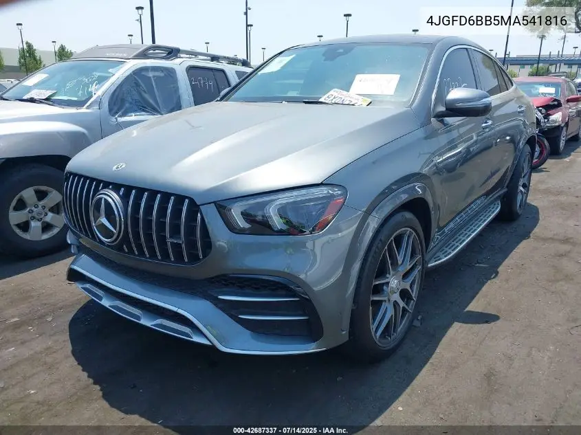 2021 Mercedes-Benz Amg Gle 53 Coupe 4Matic VIN: 4JGFD6BB5MA541816 Lot: 42687337