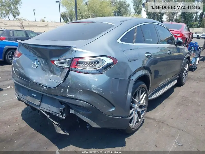 2021 Mercedes-Benz Amg Gle 53 Coupe 4Matic VIN: 4JGFD6BB5MA541816 Lot: 42687337