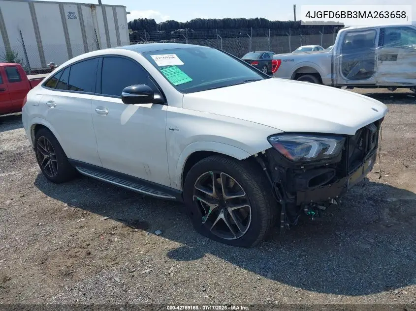 2021 Mercedes-Benz Amg Gle 53 Coupe 4Matic VIN: 4JGFD6BB3MA263658 Lot: 42769168
