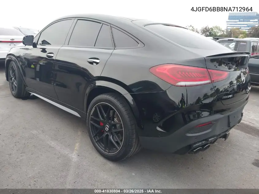 2022 Mercedes-Benz Amg Gle 53 Coupe 4Matic VIN: 4JGFD6BB8NA712964 Lot: 41830804