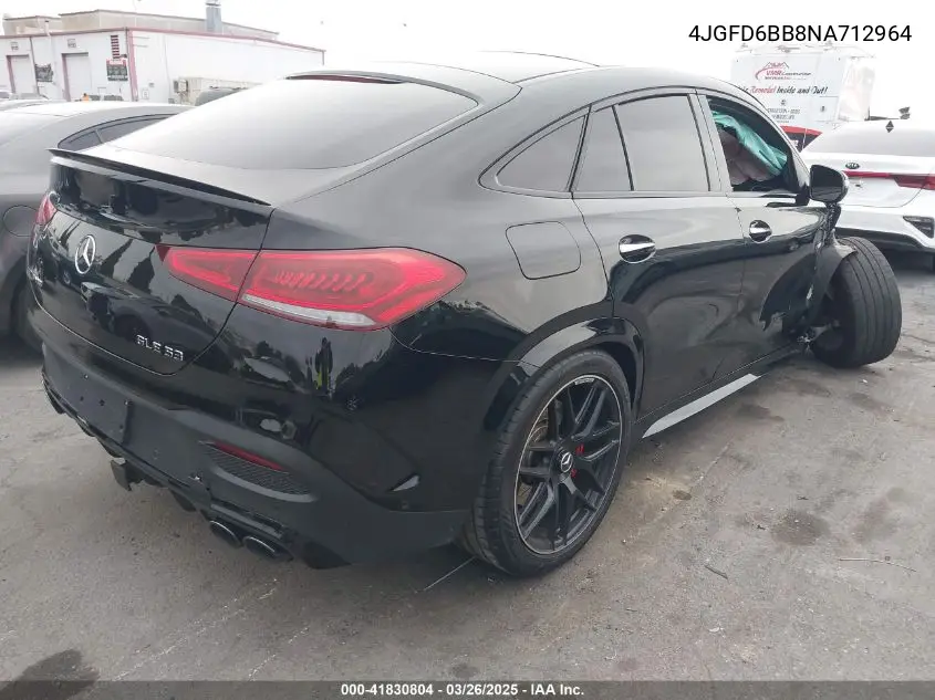 2022 Mercedes-Benz Amg Gle 53 Coupe 4Matic VIN: 4JGFD6BB8NA712964 Lot: 41830804