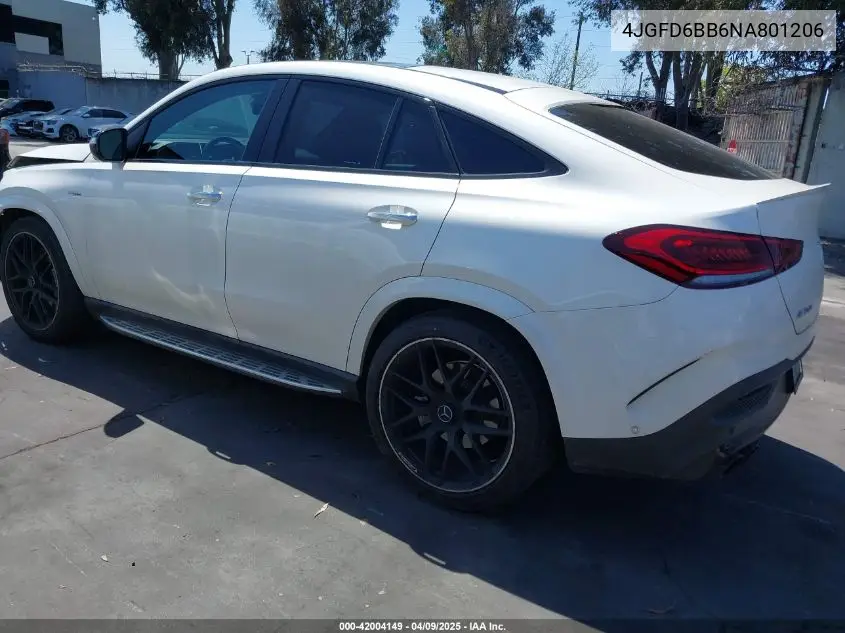 2022 Mercedes-Benz Amg Gle 53 Coupe 4Matic VIN: 4JGFD6BB6NA801206 Lot: 42004149