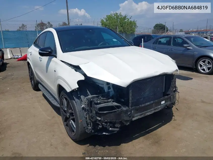 2022 Mercedes-Benz Amg Gle 53 Coupe 4Matic VIN: 4JGFD6BB0NA684819 Lot: 42162755