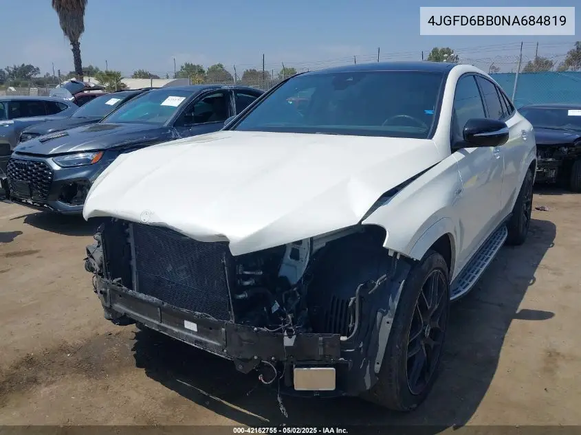 2022 Mercedes-Benz Amg Gle 53 Coupe 4Matic VIN: 4JGFD6BB0NA684819 Lot: 42162755
