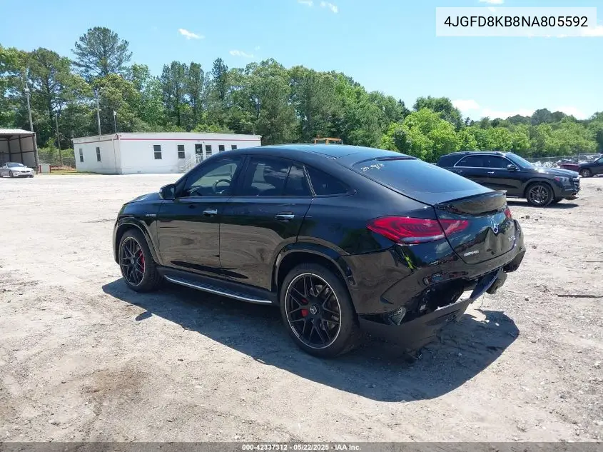 2022 Mercedes-Benz Amg Gle 63 Coupe S 4Matic VIN: 4JGFD8KB8NA805592 Lot: 42337312