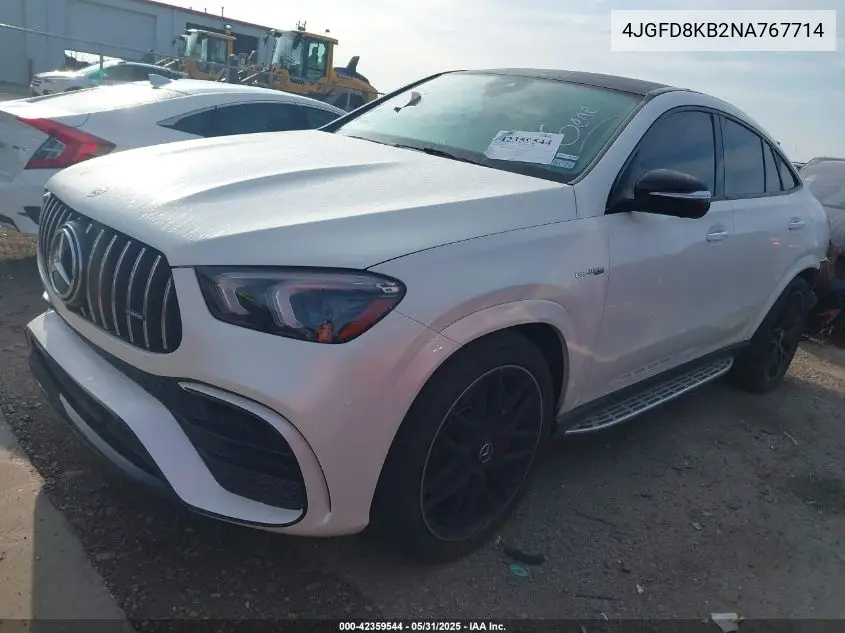 2022 Mercedes-Benz Amg Gle 63 Coupe S 4Matic VIN: 4JGFD8KB2NA767714 Lot: 42359544