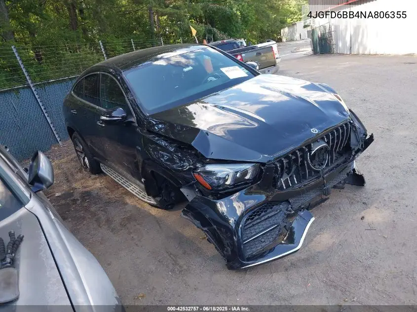 2022 Mercedes-Benz Amg Gle 53 Coupe 4Matic VIN: 4JGFD6BB4NA806355 Lot: 42532757