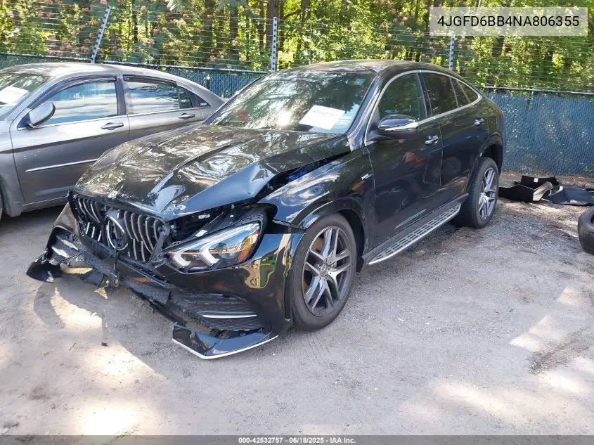 2022 Mercedes-Benz Amg Gle 53 Coupe 4Matic VIN: 4JGFD6BB4NA806355 Lot: 42532757