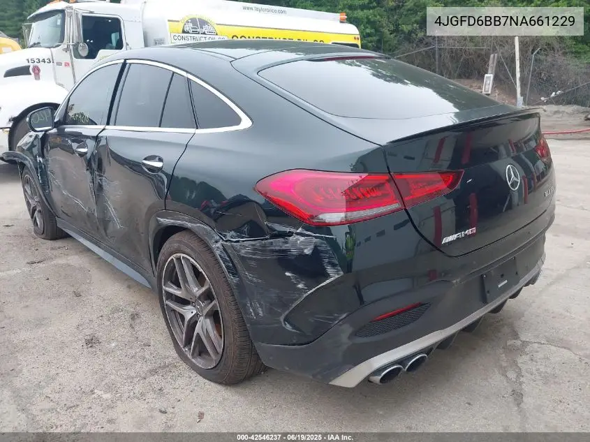 2022 Mercedes-Benz Amg Gle 53 Coupe 4Matic VIN: 4JGFD6BB7NA661229 Lot: 42546237