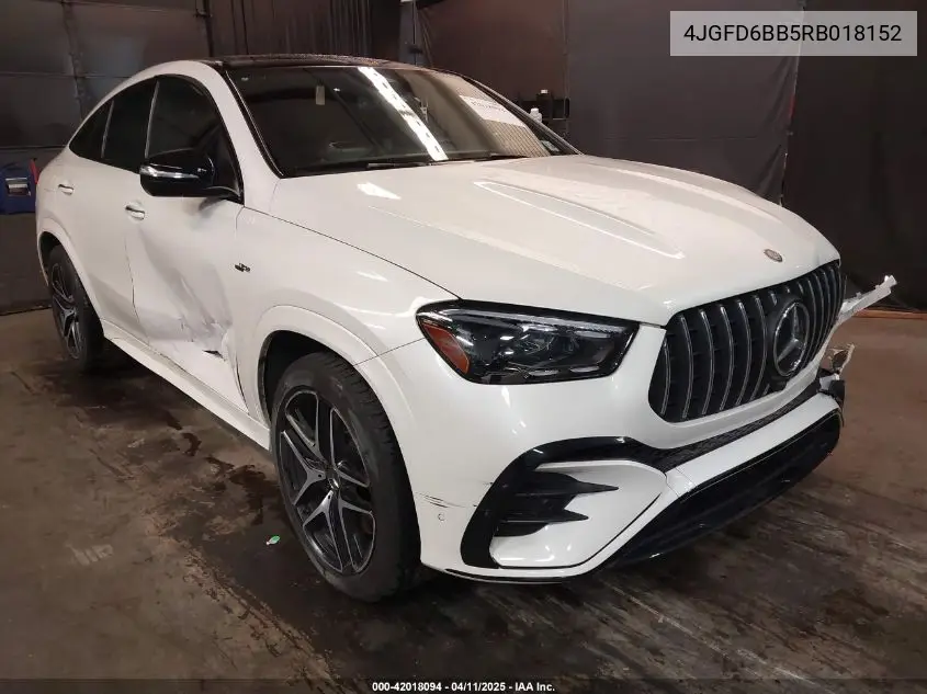2024 Mercedes-Benz Amg Gle 53 Coupe 4Matic+ VIN: 4JGFD6BB5RB018152 Lot: 42018094