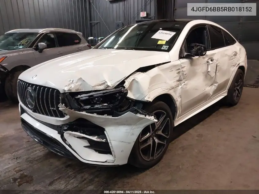2024 Mercedes-Benz Amg Gle 53 Coupe 4Matic+ VIN: 4JGFD6BB5RB018152 Lot: 42018094