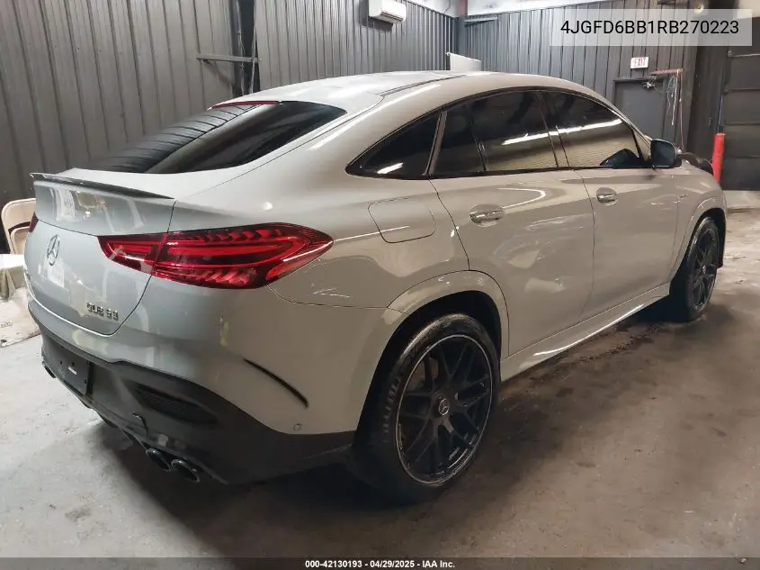 2024 Mercedes-Benz Amg Gle 53 Coupe 4Matic+ VIN: 4JGFD6BB1RB270223 Lot: 42130193