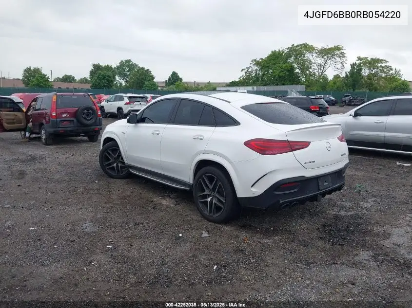2024 Mercedes-Benz Amg Gle 53 Coupe 4Matic+ VIN: 4JGFD6BB0RB054220 Lot: 42252035