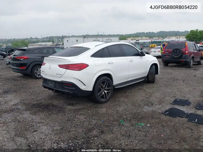 2024 Mercedes-Benz Amg Gle 53 Coupe 4Matic+ VIN: 4JGFD6BB0RB054220 Lot: 42252035