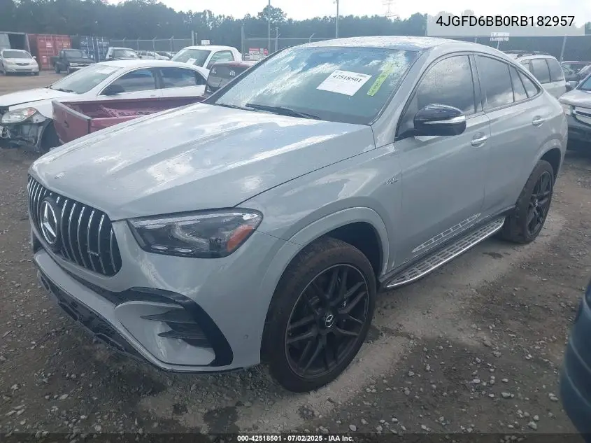 2024 Mercedes-Benz Amg Gle 53 Coupe 4Matic+ VIN: 4JGFD6BB0RB182957 Lot: 42518501